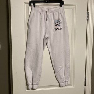 White NASA Sweatpants